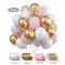 Kitcheniva 30-Pack White, Gold, & Pink Party Balloon Set – Birthday, Wedding, Baby Shower, Graduation, Anniversary Decorations